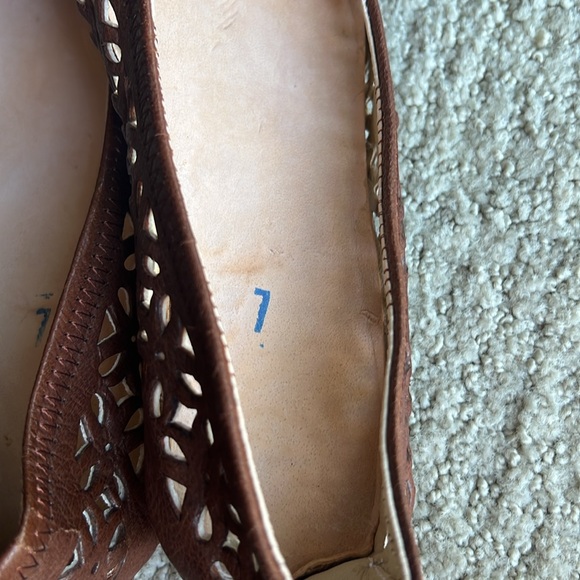 Beautiful Handmade VRAI CUIR Moroccan Leather Flats - Picture 6 of 7